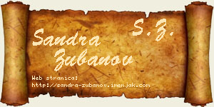 Sandra Zubanov vizit kartica